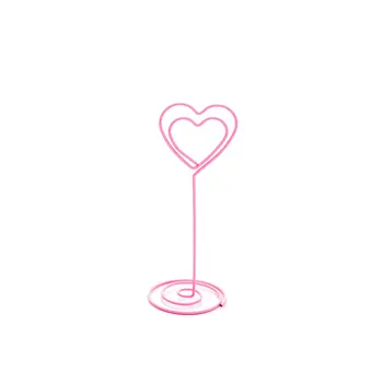 

Japanese Cute Pink Girl Heart Metal Note Folder Office Desktop Message Note Clip Decoration Small Ornaments Flamingo unicorn