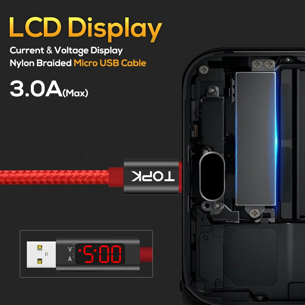 Кабель USB Type C 3A (макс.) для передачи данных IPhone X XS 8 Samsung Huawei Быстрая зарядка с