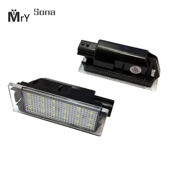 

2pcs Car LED License Plate Light SMD 3528 for Renault Megane 2 Clio Laguna 2 Megane 3 Twingo Master Velsatis