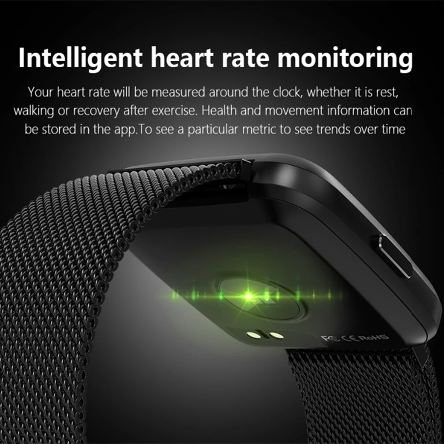 Y7 долгое время ожидания Смарт часы кровяное давление кислорода Smartwatch водонепроницаемый BT4.0 монитор сердечного ритма для IOS Android