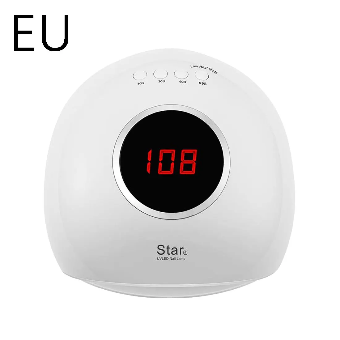 72W EU White Бренд New72/36 Вт УФ светодиодный светильник для ногтей сушилка солнцезащитный светильник для маникюра умный ЖК-дисплей для всех гель-лаков инструменты для дизайна ногтей - Цвет: 72W EU White