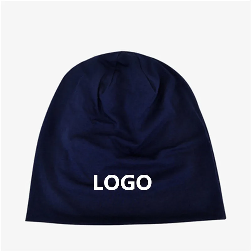 Custom Cotton Beanies for Women Personalized Winter Knit Beanie Hat Winter Warm Thick Skull Cap Print Logo 5