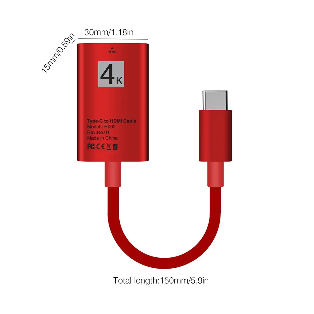 USB-C type-C к HDMI HDTV AV кабель-переходник для телевизора 4K для samsung S10/S9 Plus/Note 9 HD tv Кабельный адаптер