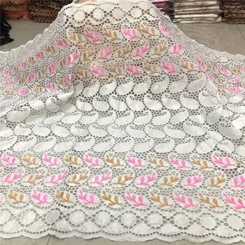 

2020 New arrival Stone african Bazin riche fabric with beads embroidery lace / bazin riche dress material Nigerian