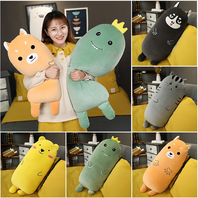 Huggable новая подушка динозавра хаски кошка плюшевые игрушки милая кукла ину Шиба