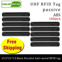 UHF RFID металлическая бирка 915 м 868 МГц H3 135*21*12,8 мм 100 шт Прочный ABS Материал стойки смарт карты пассивные RFID метки