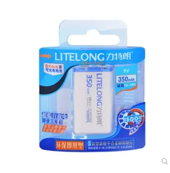 

2PCS 9v rechargeable nickel metal hydride battery rechargeable multimeter battery 6f22 microphone microphone battery 350mah
