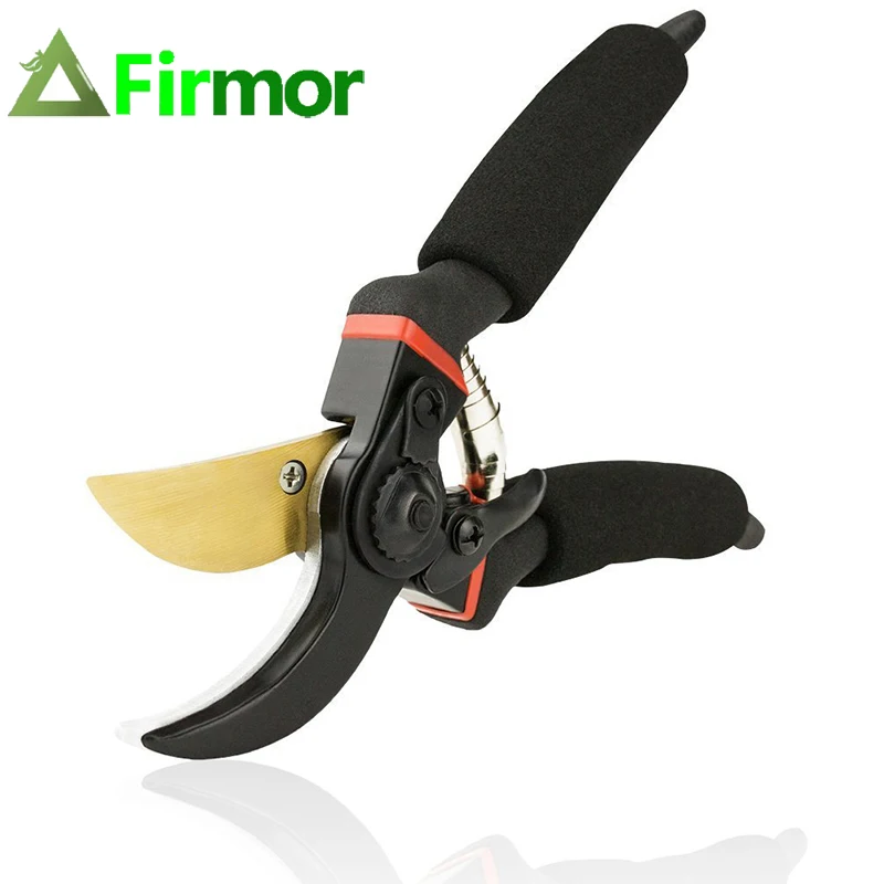 

FIRMOR Professional Pruning Shears Titanium Secateurs Bypass Pruner Hand Gardening Plant Scissor Branch Trimmer Tools