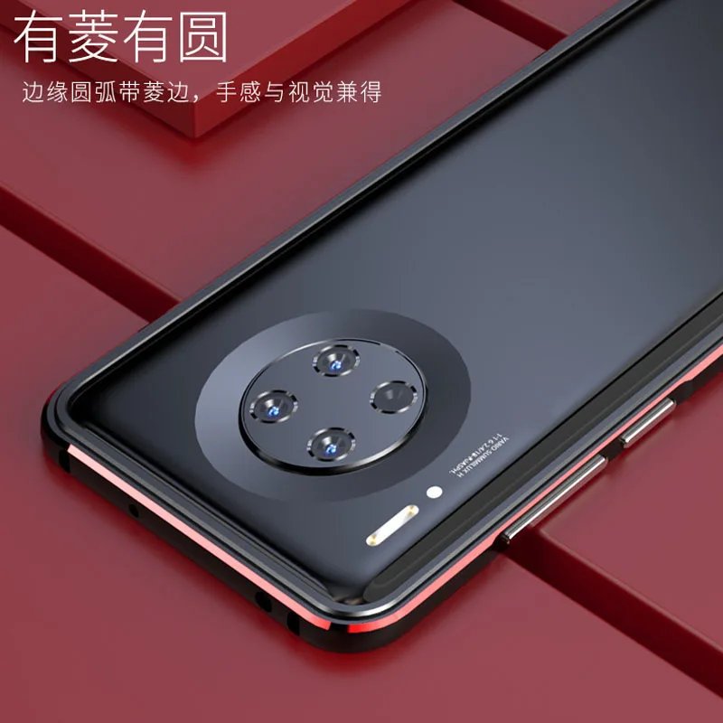 Роскошный Алюминиевый металлический бампер для huawei mate 30 mate 30 6,62 дюймов металлический чехол колонна щитка в форме рамки mate 30 Coque Shell