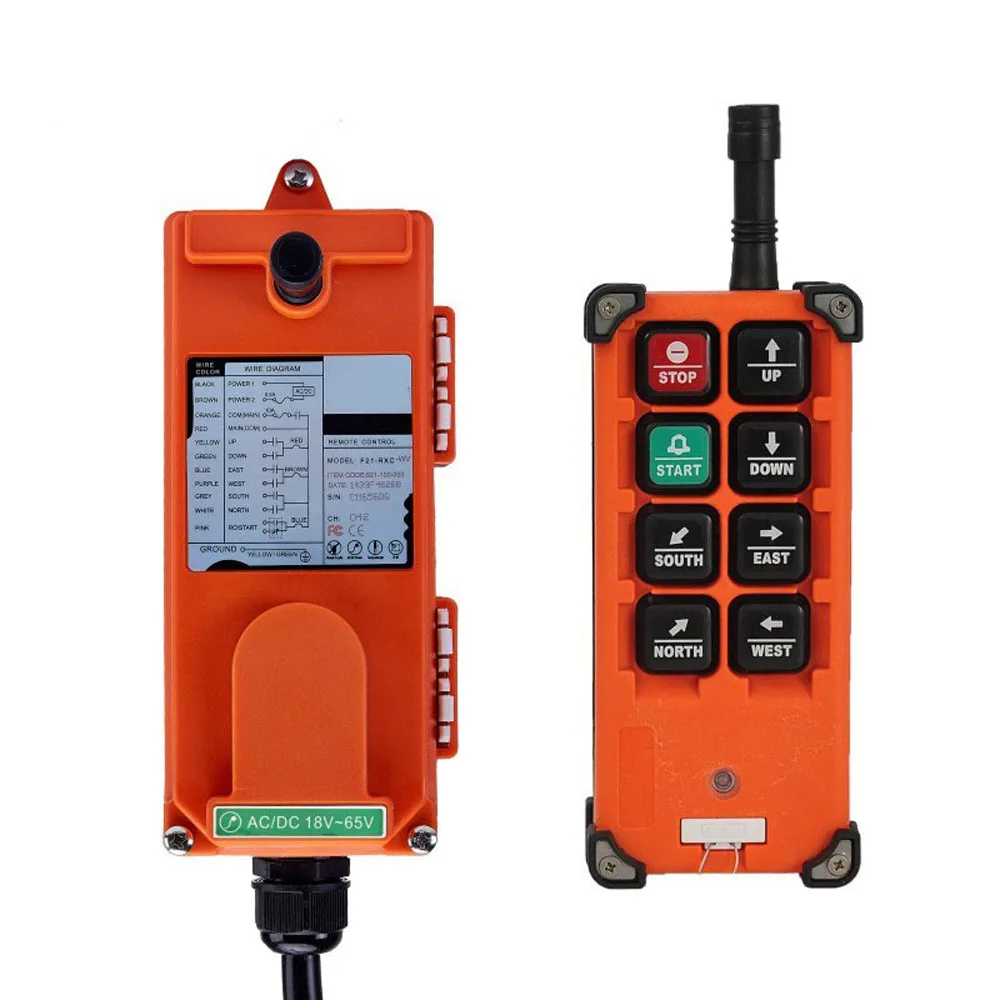 

Original TELECRANE Wireless Industrial Remote Controller Electric Hoist Remote Control 1 Transmitter + 1 Receiver F21-E1B