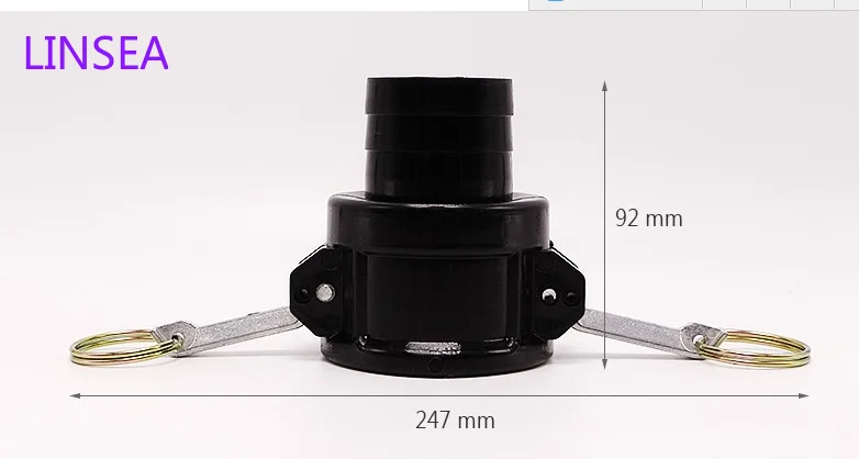 

2" PP Camlock coupling D IBC adapter IBC tank fittings plastic Garden Drain Connector Water Tank Adapter 1PCS