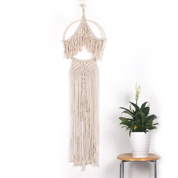

Wind Chimes & Hanging Decorations Bamboo Weave Simple and Advanced Room Decoration Boho Wedding Party Accessories T07