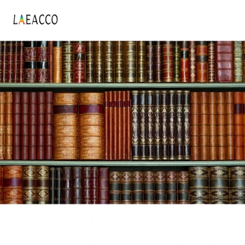 

Laeacco Bookselves Books Library Portrait Literature Photo Background Photography Backdrop For Photo Studio Photocall Photozone