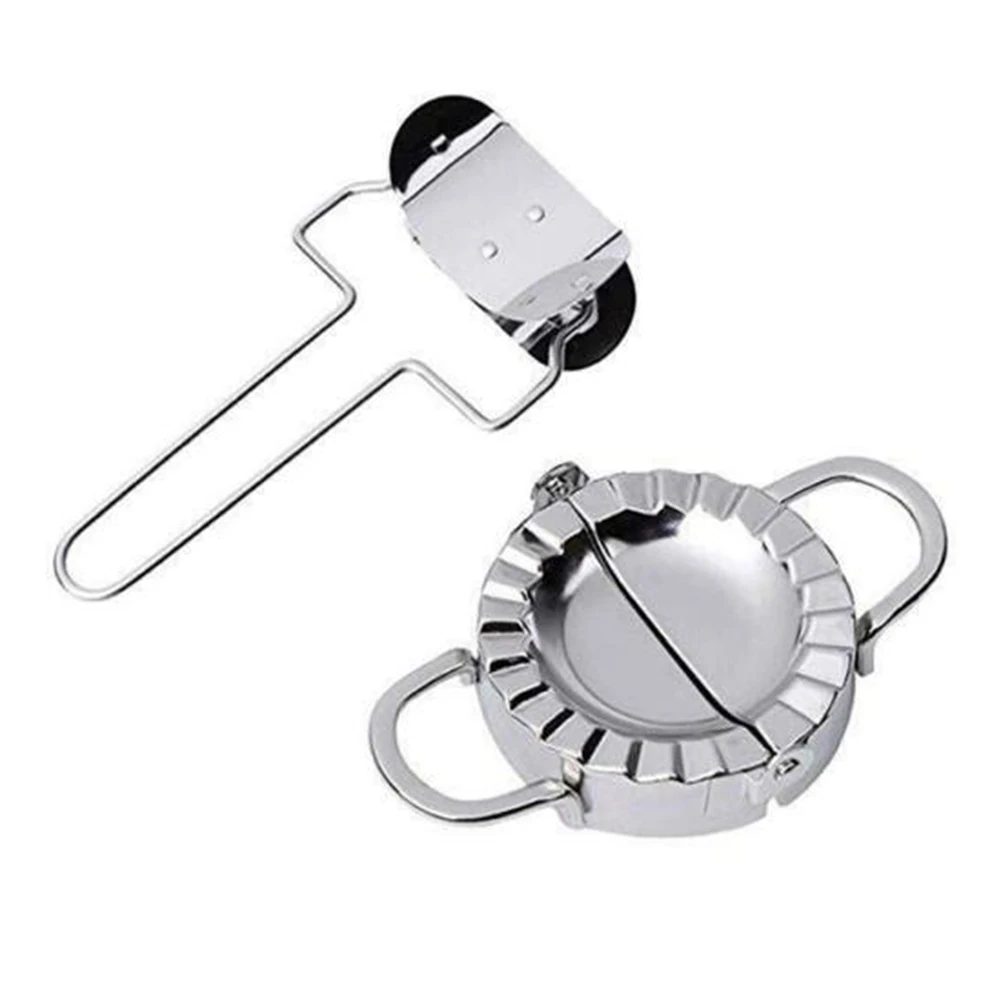 Diameter 7.5CM Small Форма для изготовления пельменей из нержавеющей стали, кухонный инструмент для выпечки с кольцом для муки DNJ998 - Цвет: Diameter 7.5CM Small