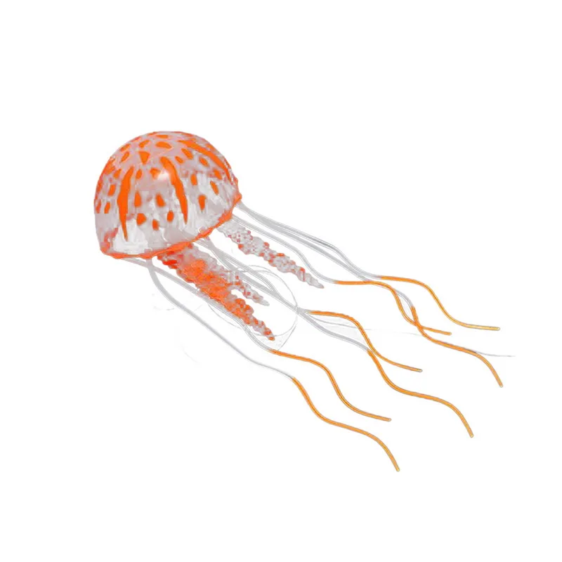 Fluorescent Jellyfish Fish Tank Decoration Authentic Simulation Trumpet Goldfish Decor For The Aquarium Fake Fish Hot