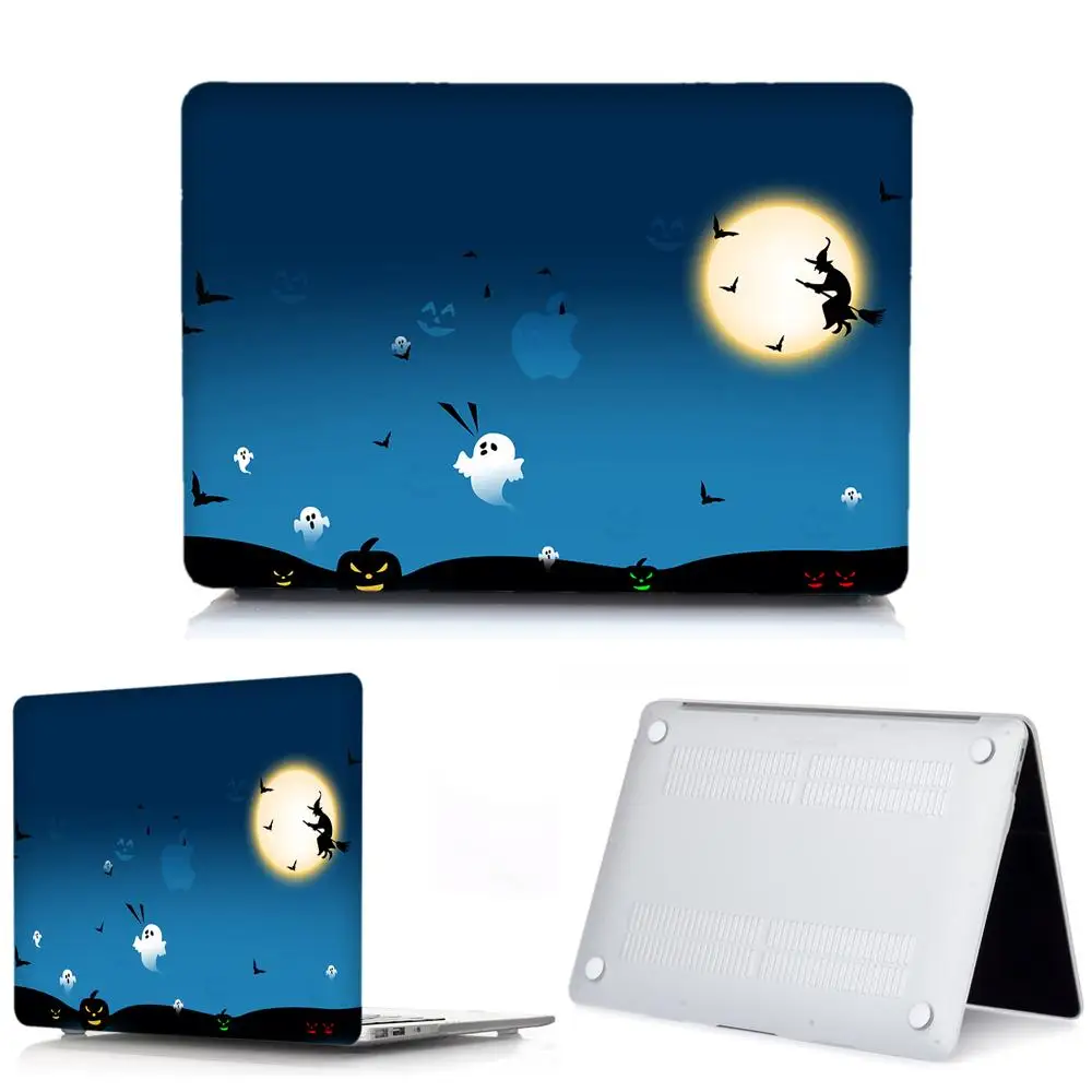 Halloween-7 3D чехол для ноутбука на Хэллоуин для MacBook Air 13 Pro retina 11 12 13 13,3 15, для Macbook New Pro 13 15 Touch Bar чехол для клавиатуры - Цвет: Halloween-7