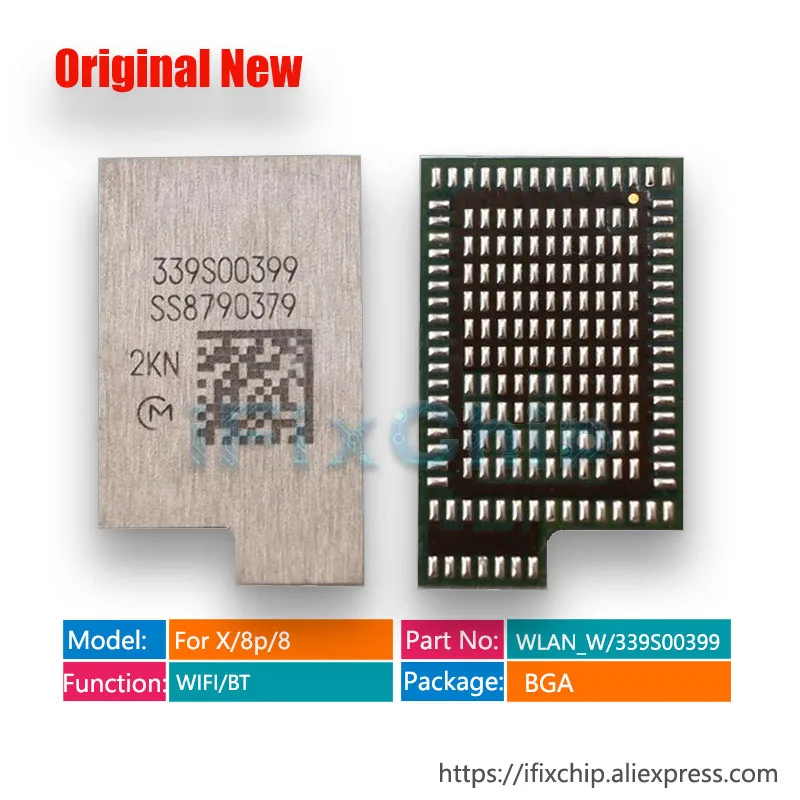 10pcs/lot 100% New 339S00399 Wi-Fi IC For iphone 8/X/ 8plus/8 plus WLAN_W WIFI/BT Chip | Электронные компоненты и