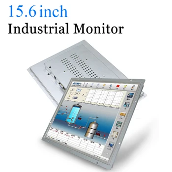 

16:9 15.6 inch Open Frame Industrial Metal Monitor with VGA HDMI DVI BNC AV TV