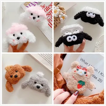 

3D Cute Earphone Case for Airpods Pro Case Cartoon Knitted plush Cover for Apple Airpods 3 Pro Brown Bear Headphone Earpods Case