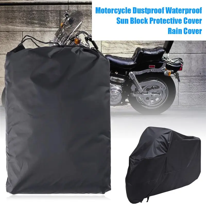 Waterproof Motorcycle Motor Cover XXL Outdoor Rain Dust Protector Drawstring Bag