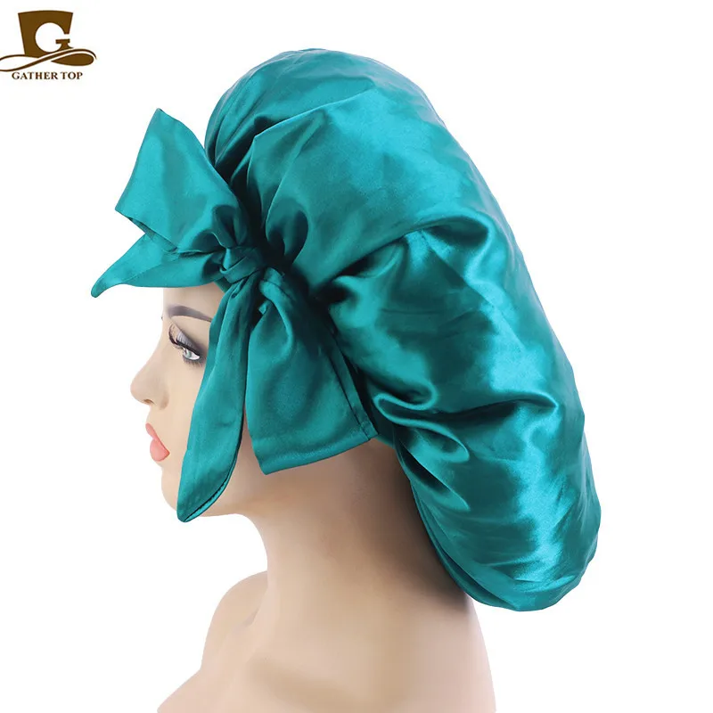Satin Bonnet Silk Hair Bonnets for Black Women Curly Hair Wrap for