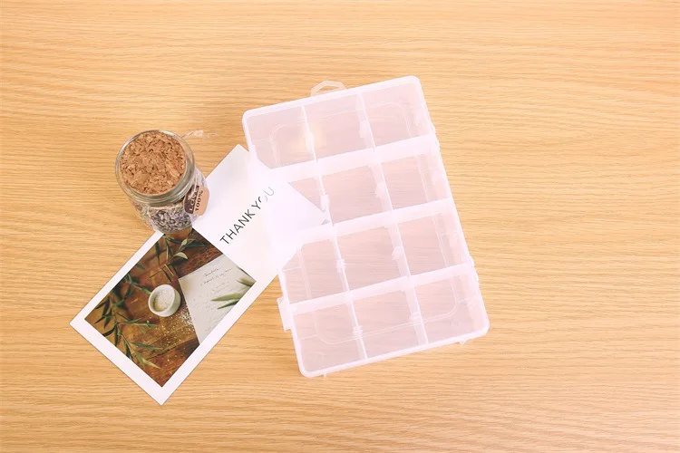 Transparent Makeup Jewelry Box Medicine Box 10/15/24 Grid Home Commonly Used Splittable/Not Splittable Unloading Storage Box