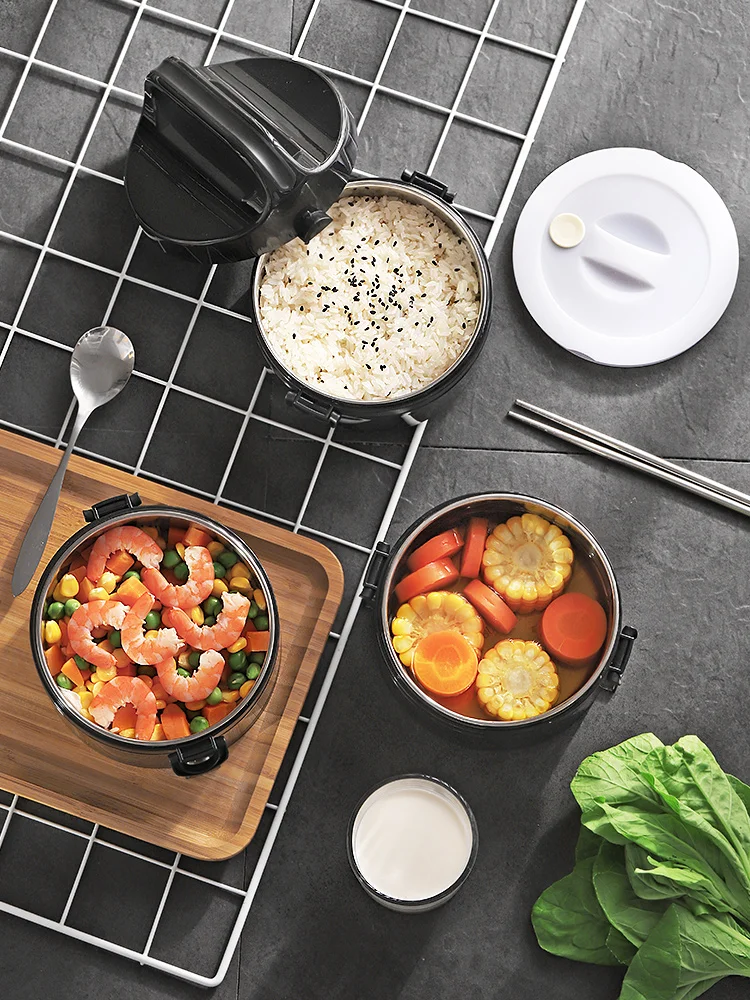 Multi-layer Lunch Box High Capacity Stainless Steel Leakproof Food Container Hiking Office School Portable Keep Fresh Bento Box