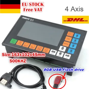 

[EU Delivery] 4 Axis 500KHz PLC Controller Stand Alone off-line operation for CNC Router Engraving Milling Machine stepper motor