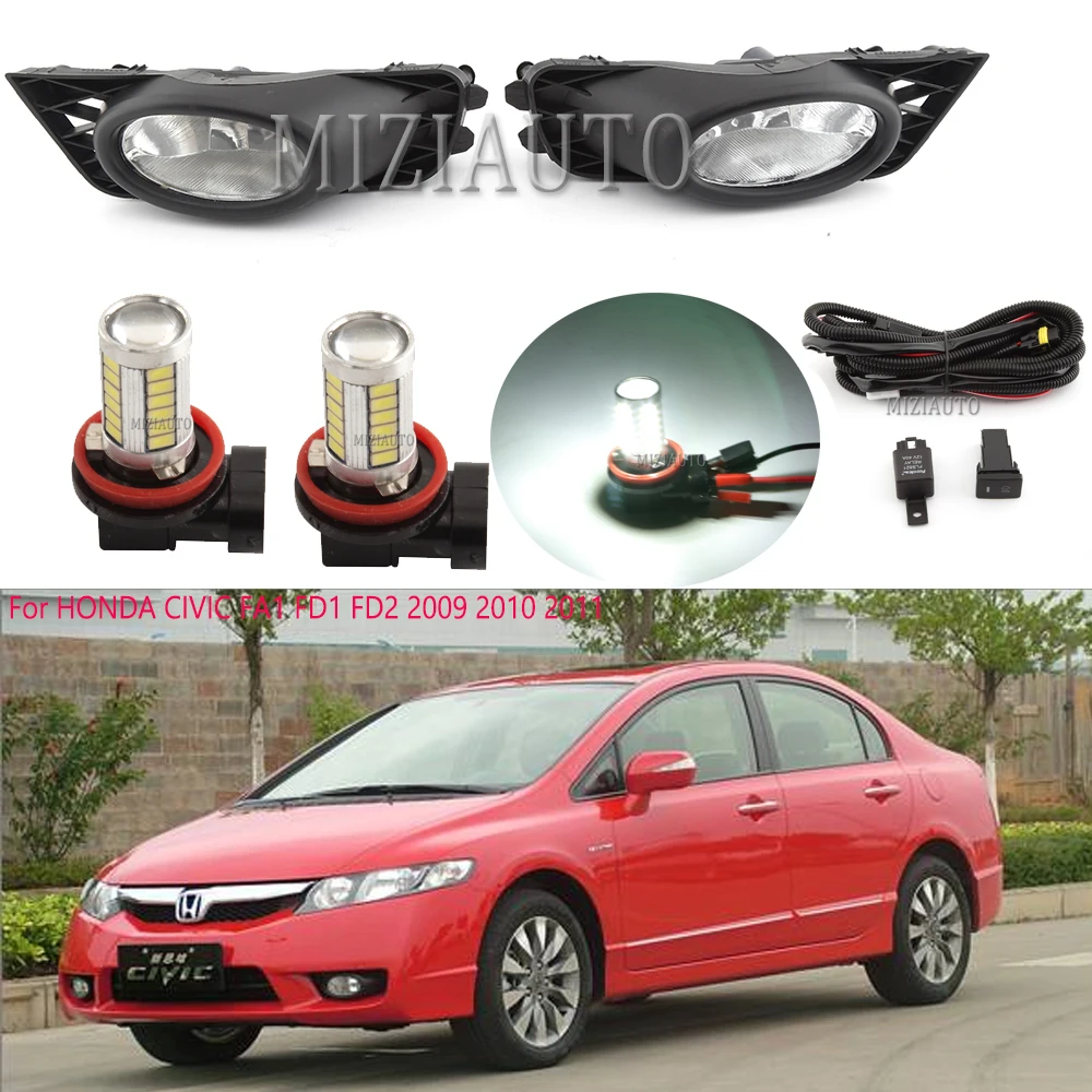 For HONDA CIVIC FA1 FD1 FD2 2009 2010 2011 Front Bumper Fog Light