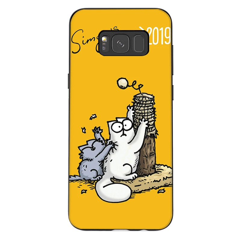 Чехол для samsung Galaxy A70 A60 A50 A40 A30 A20 A10 A10s A20s A30s A40s A50s A3 A5 A6 A7 A8 A9 крышка Simons Кот