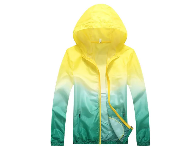 Напрямую от производителя, распродажа, градиентный цвет, детская одежда для защиты от солнца, весенне-летнее пальто для улицы, пляжная одежда, спортивная футболка