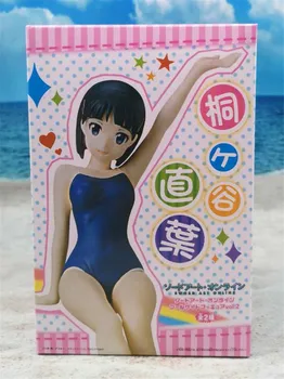 

SAO Anime Sword Art Online Kirigaya Suguha Sitting Ver . Swimsuit PVC Action Figure Desktop Decoration Model Noodle Stopper 13cm