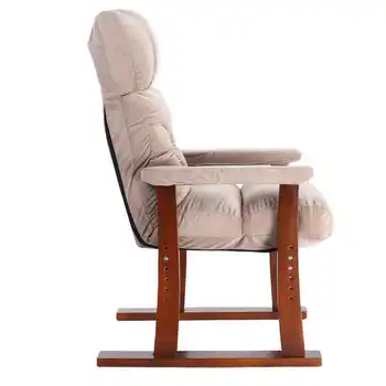 

M8 Fashion Home Leisure Chair Solid Wood Recliner Reclining Nap Garden Old Man Lunch Break