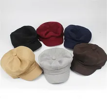 Модные женские Восьмиугольные шляпы, весна, осень, зима, клетчатый берет, Мужская восьмиугольная кепка, мужская хлопковая кепка, женская