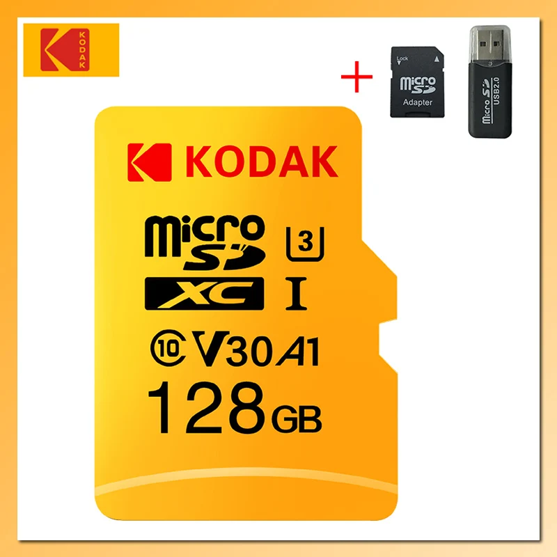 

KODAK U3 Memory Card 32GB Micro SD 128GB Micro SD Card 256GB TF Card 64GB 512GB SD Card Class 10 tarjeta Micro SD 4k Flash Card