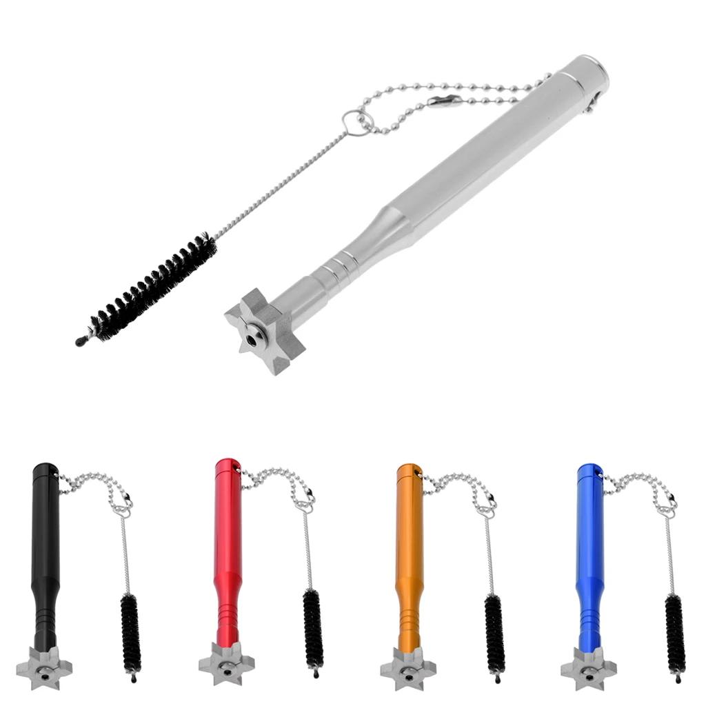 

Golf Club Groove Sharpener & Brush Iron Wedge Regrooving Cleaning Tool for U / V / Square Grooved Golf Irons Wedges
