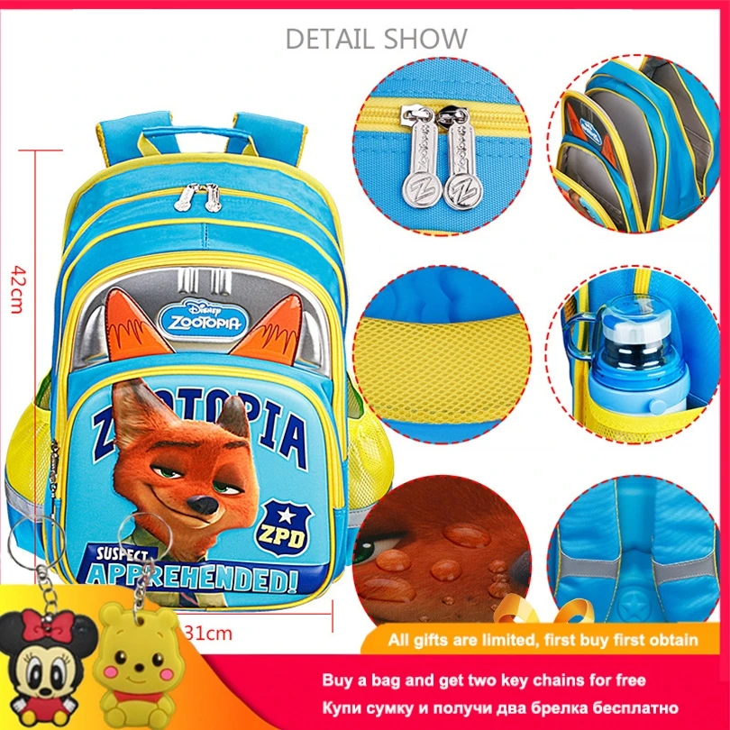 Disney 2019, mochila ortopédica impermeable Zootopia, mochilas escolares para  niños de dibujos animados, mochila de moda para niños, mochila para niños  pequeños|Mochilas escolares| - AliExpress