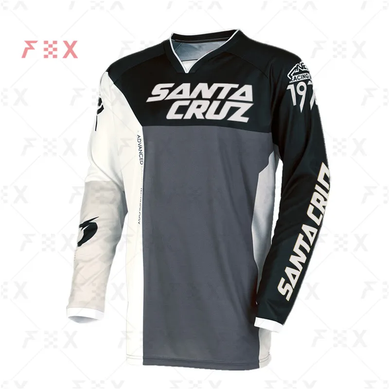 Santa Cruz Enduro Downhill Mountain Bike Jerseys MX Motocross BMX Racing Jersey DH Long Sleeve Cycling Clothes MTB FOX T-shirt