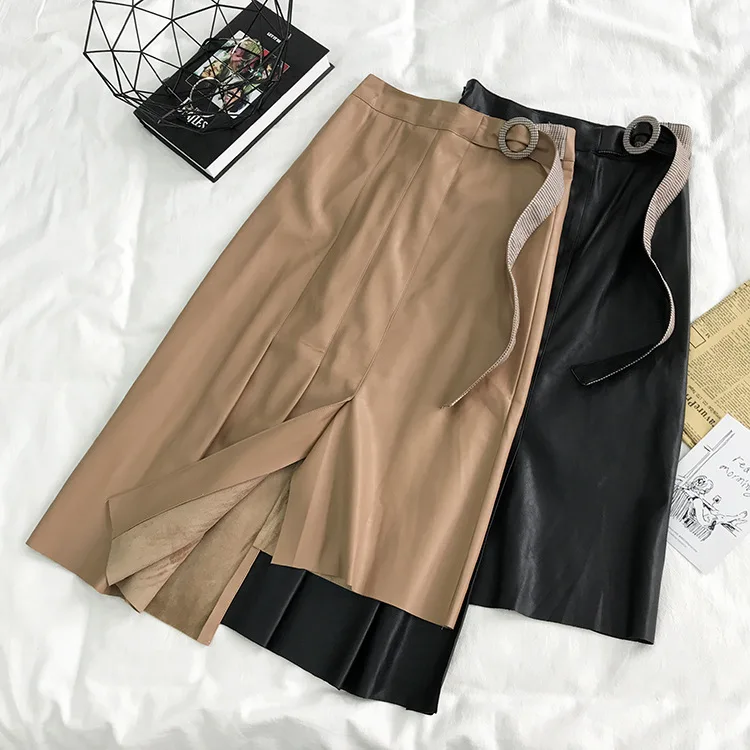 

Autumn Versatile High-waisted Irregular Elegant Japanese-style Skirt Korean-style Slimming Fashion New Style Casual Western Styl