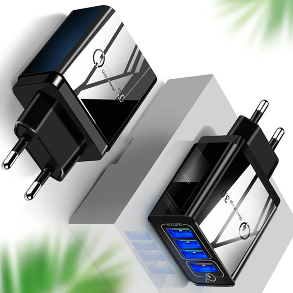 4 USB мульти Быстрая зарядка 3,0 USB зарядное устройство PD usb type C QC3.0 QC турбо настенное быстрое зарядное устройство для телефона для iPhone 11 Pro Max Xiaomi