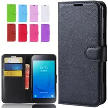 Роскошный кожаный кошелек флип чехол для samsung Galaxy J2 Core J260G J260 SM-J260F Dual SIM чехол для телефона samsung J2 Core