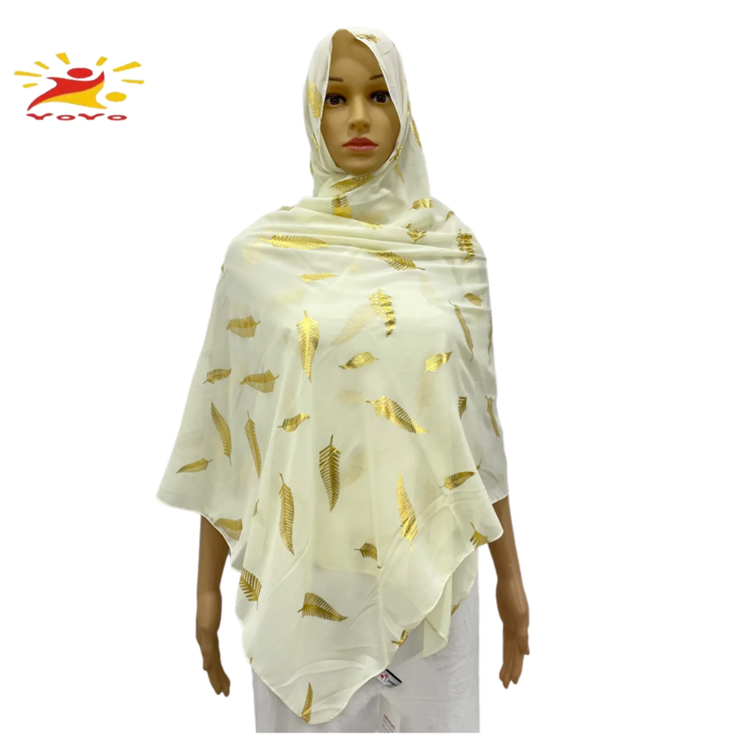Foulard Hijab En Mousseline De Soie Pour Femme, écharpe Occultante