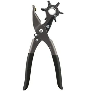 

Belt hole puncher leather eyelet puncher punch machine pliers tools turning sewing bracelet portable leather craft
