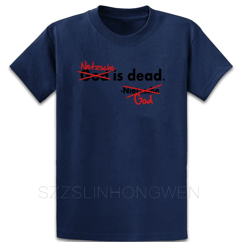 God Nietzsche Is Dead Vector Design Футболка против морщин весна осень хлопок o-образным вырезом Comical Винтаж создать новая рубашка