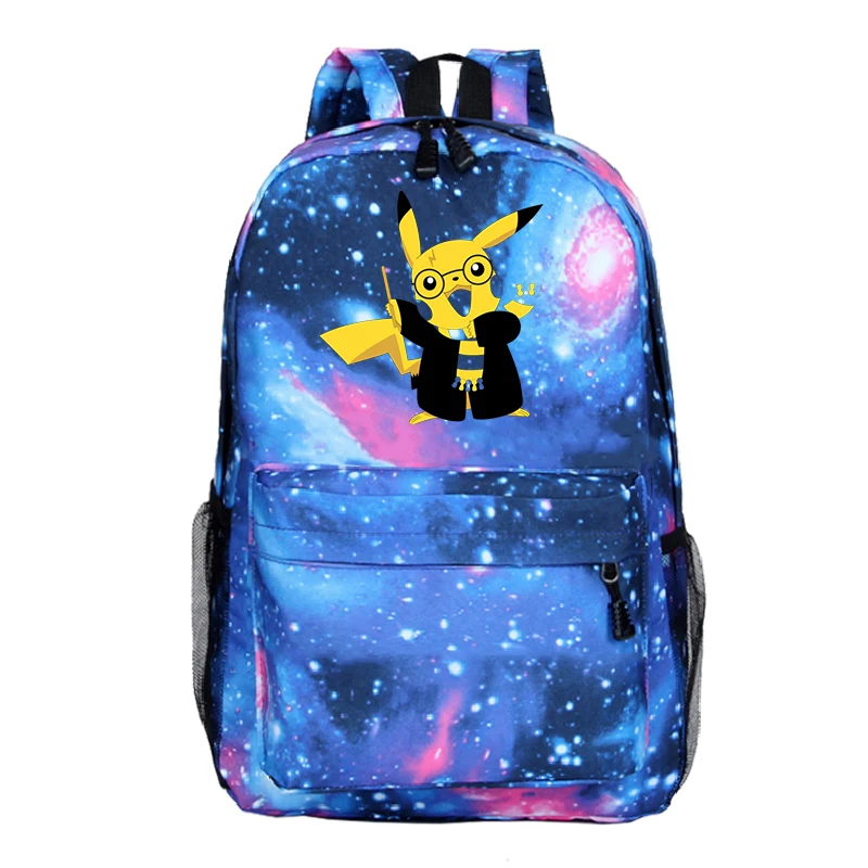 

Pokemon printed laptop backpack business travel anti-theft ultra-thin durable backpack saliva schoolbag student schoolbag