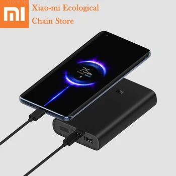 

Xiaomi Power Bank 3 1000mAh Flash Charge 50W MAX Compatible Dual Devices Charing Type-C Two-way Fast Charge For Xiaomi 10 Pro