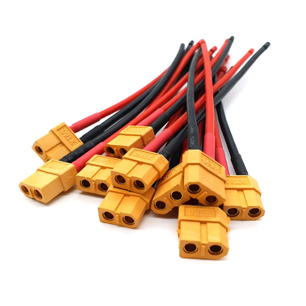 1 пара 14 AWG XT60 Соединительный кабель для аккумулятора и разъема|Соединители| |