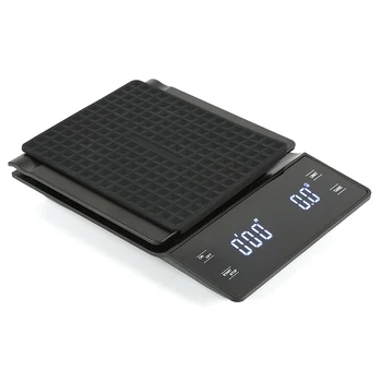 

3kg/0.1g Drip Coffee Scale With Timer Portable Electronic Digital Kitchen Scale Libra Electronic Scales