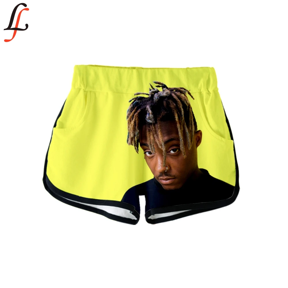Повседневная одежда, 3D принт, женские летние сексуальные шорты Juice Wrld, Kawaii повседневные женские шорты,, шорты размера плюс XXL