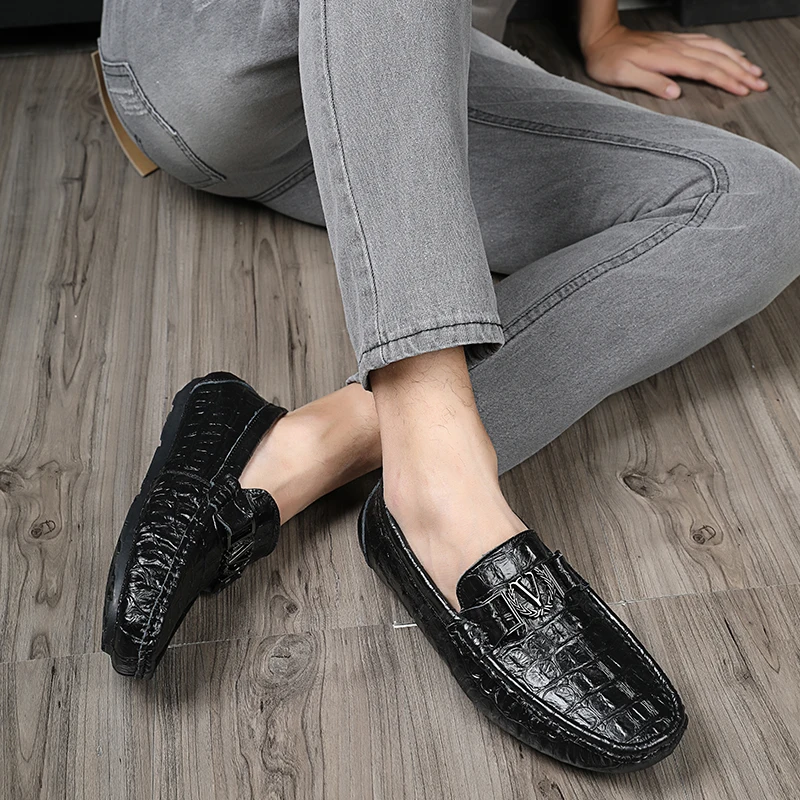 

Men Loafers Shoes 2020 Spring Fashion Boat Footwear Brand Man Moccasins Men's Flats Men Slip-On Comfy Driving Men's Casual Shoes